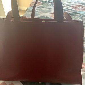 Burgundy Large Telfar Bag